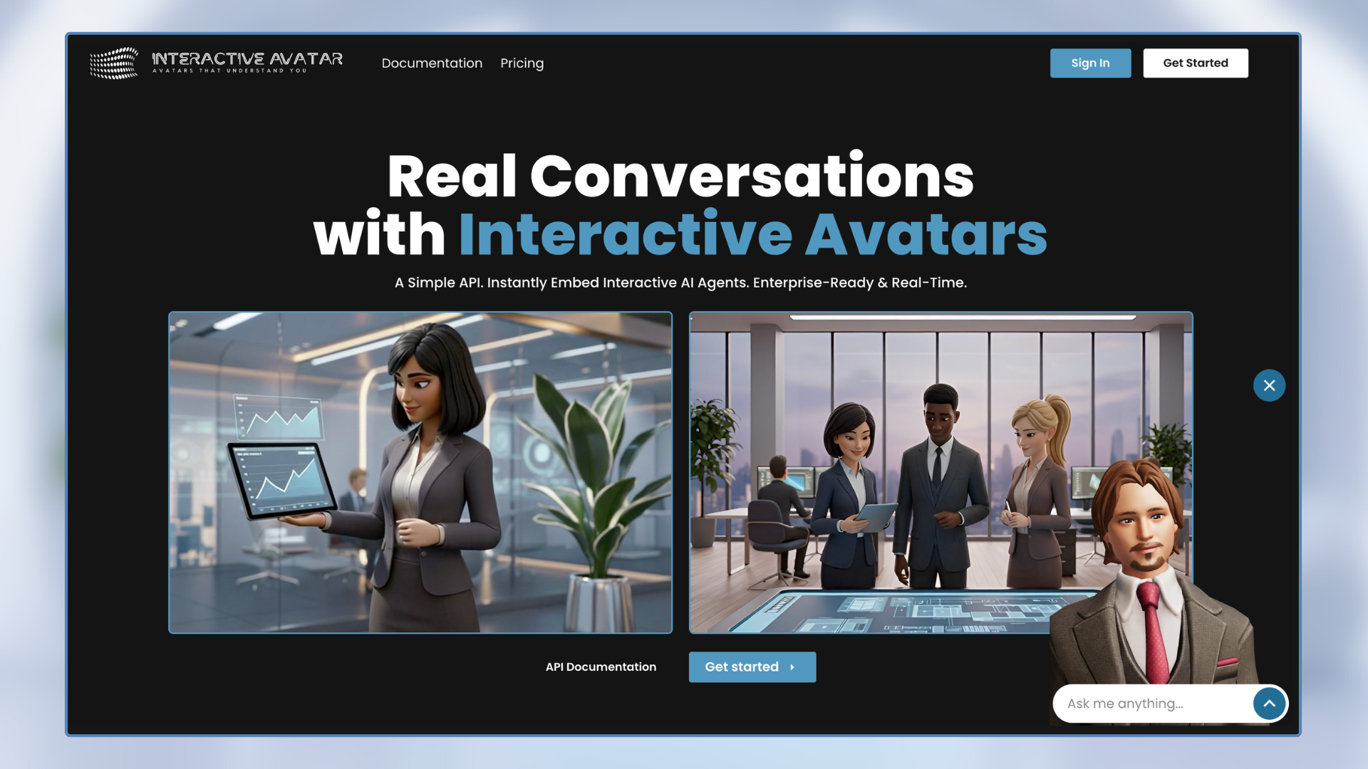 Interactive Avatar preview