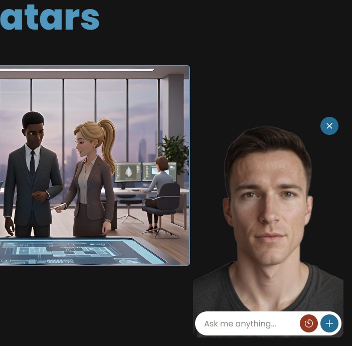 Preview of the new Real-time Human Avatars Widget