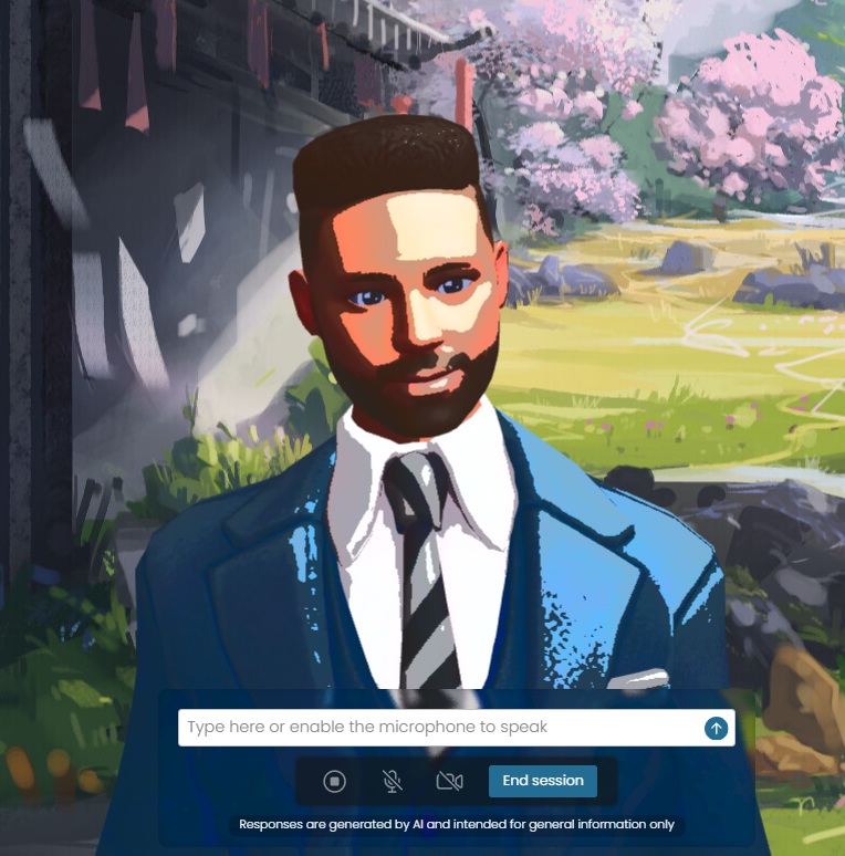 Cartoon-style avatar preview