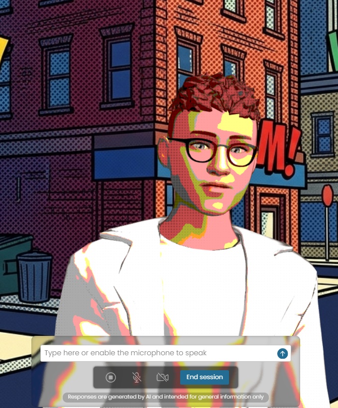 Comic-style avatar preview