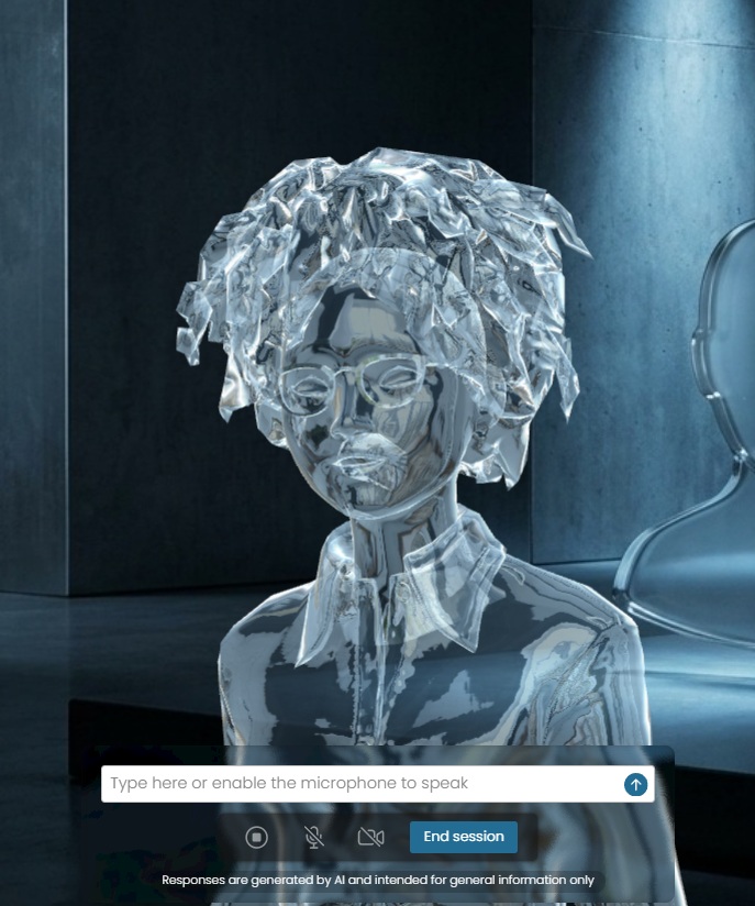 Glass-style avatar preview