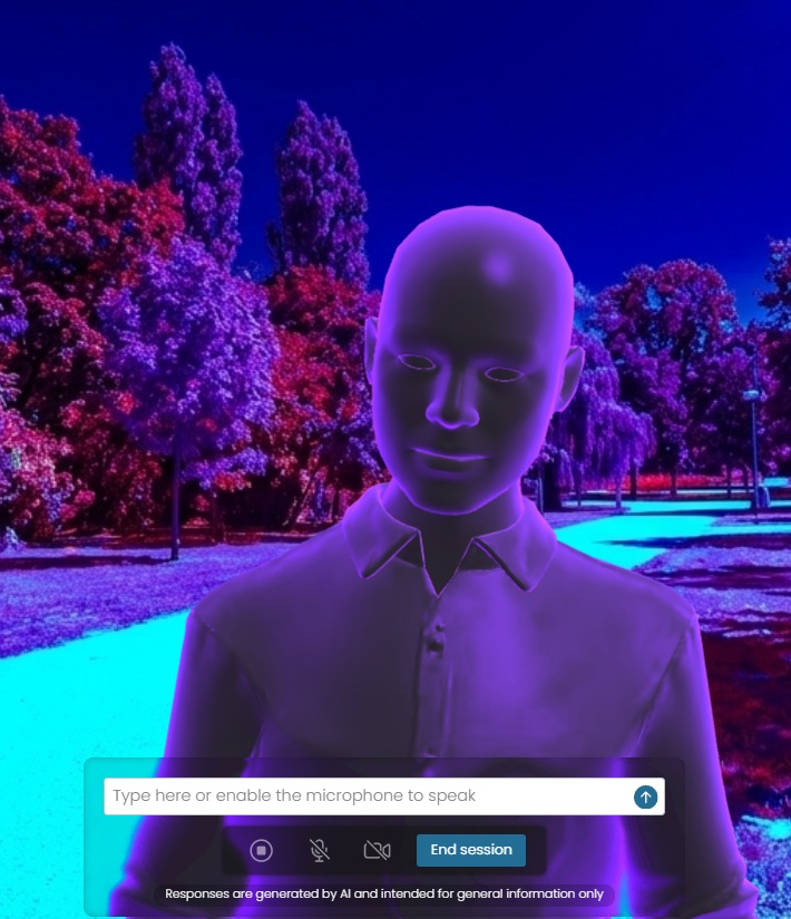 Neon-style avatar preview